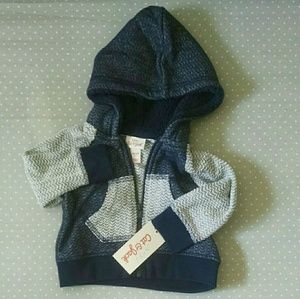 baby hooded zip up sweatshirt